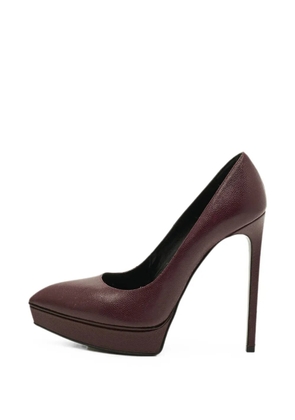 Saint Laurent Pre-Owned Janis platform pumps - Purple