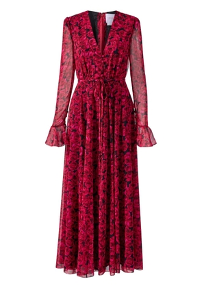 Carolina Herrera Georgette midi dress - Red