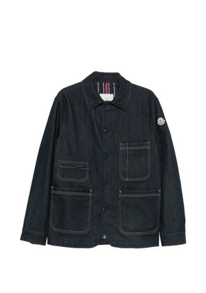 Moncler patch-pocket denim jacket - Blue
