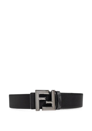 FENDI Squared FF logo reversible belt - Black