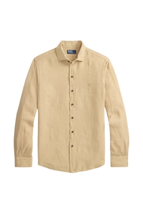 Polo Ralph Lauren Custom Fit Pony-embroidered shirt - Neutrals