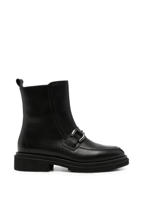 SERGIO MORETTI FIRENZE horsebit-detail leather ankle boots - Black