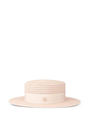 Maison Michel Kiki ribbon-embellished hat - Neutrals