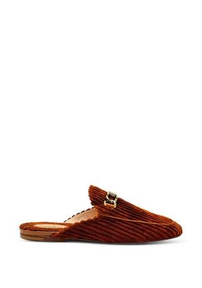 Tod's cotton flat mules - Brown