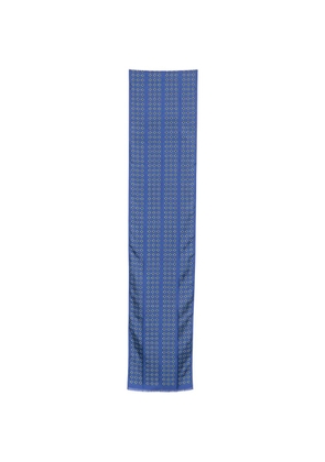 TOM FORD geometric-pattern scarf - Blue