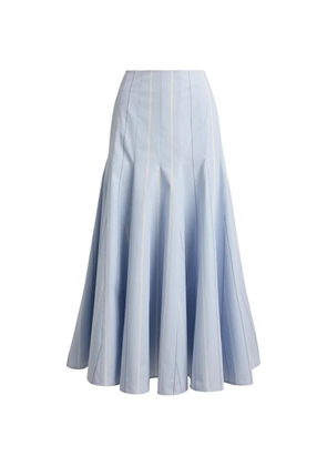 Polo Ralph Lauren striped A-line midi skirt - Blue
