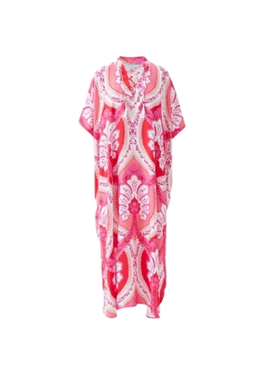 Melissa Odabash Carlotta lace-up maxi dress - Pink