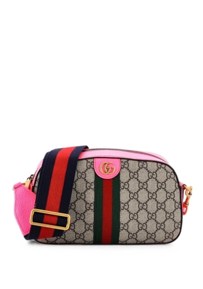 Gucci Pre-Owned Ophidia Convertible Camera Bag GG Coated Canvas with Leather Small shoulder bag - Brown