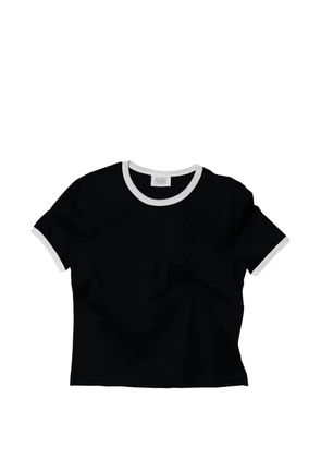NORMFORM contrast-ribbed T-shirt - Black