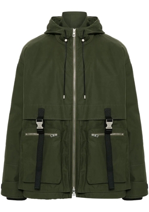 LOEWE water-repellent hooded parka - Green