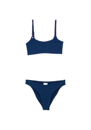 Hunza G Phoebe crinkle-effect bikini - Blue