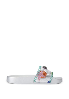 Kurt Geiger London Meena Eagle Soccer slides - Silver