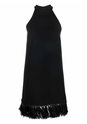 Boutique Moschino tassel fringed sleeveless dress - Black
