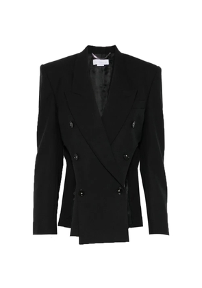 Stella McCartney double-breasted cut-out blazer - Black