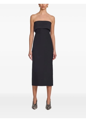 VIKTORIA & WOODS strapless fold-over dress - Black