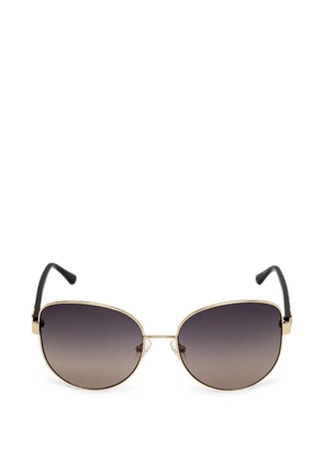 GUESS EYEWEAR crystal-embellished pilot-frame sunglasses - Gold