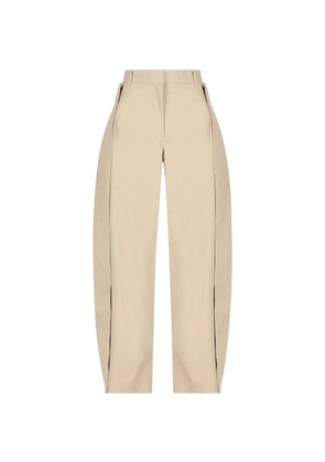 LOEWE draped-panel trousers - Neutrals