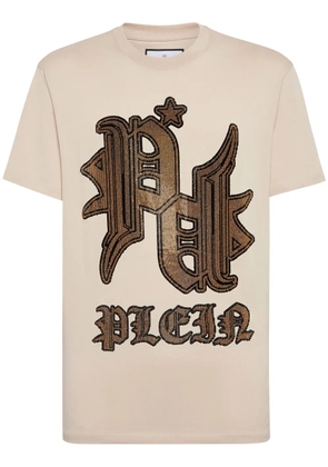 Philipp Plein Tattoo rhinestone-embellished T-shirt - Neutrals