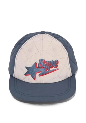 A BATHING APE® BAPE STA logo quilted baseball cap - Blue