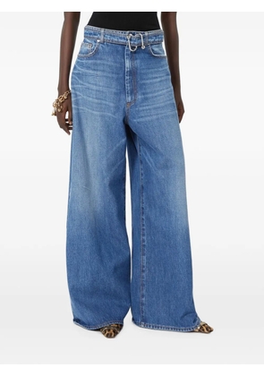 Max Mara belted wide-leg jeans - Blue