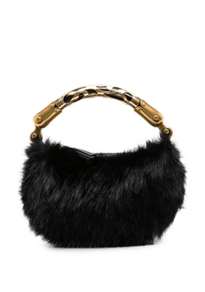 Balmain Ebene faux-fur tote bag - Black