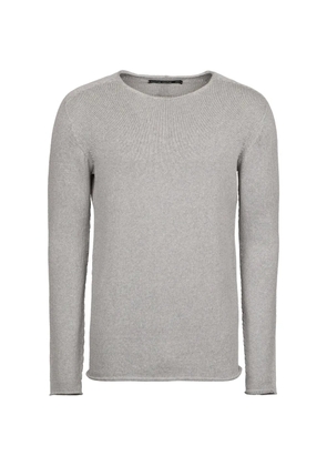 Hannes Roether rolled-edge fine-knit sweater - Grey