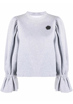Viktor & Rolf puff-sleeve sweater - Grey