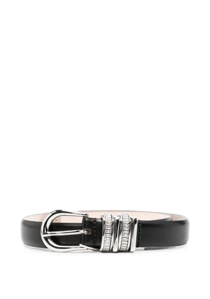 Déhanche Hollyhock crystal-embellished belt - Black
