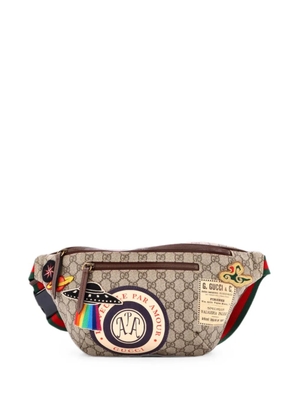 Gucci Pre-Owned Courrier Zip GG Coated Canvas with Applique belt bag - Brown