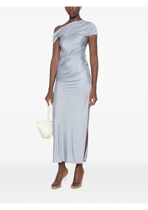 Galvan London ruched off-shoulder dress - Blue