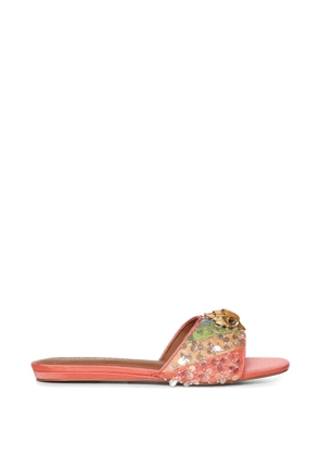 Kurt Geiger London Kensington sequin-embellished flat sandals - Pink