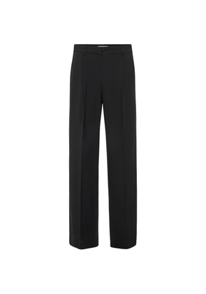Drykorn pleated straight-leg trousers - Black