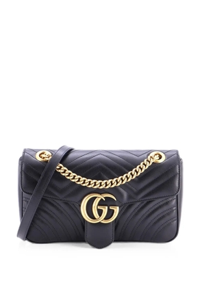 Gucci Pre-Owned GG Marmont Flap Bag Matelasse Leather Small crossbody bag - Black
