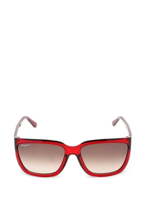Ferragamo square-frame sunglasses - Red