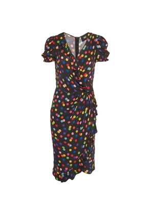 Dolce & Gabbana Pre-Owned Polka dot ruffled midi dress - Black