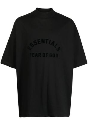 FEAR OF GOD ESSENTIALS logo-print drop-shoulder T-shirt - Black