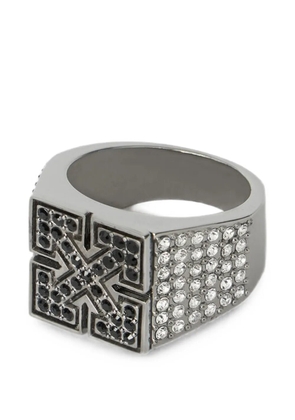 Off-White Strass-embellished Arrow ring - Silver