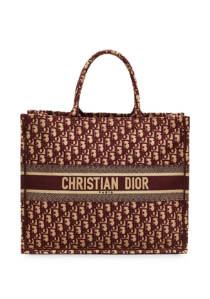 Christian Dior Pre-Owned 2018 large Oblique Book tote bag - Red