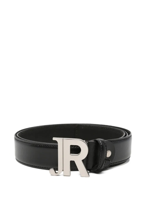 John Richmond Montere logo-plaque belt - Black