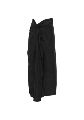 Róhe twist-detail midi skirt - Black