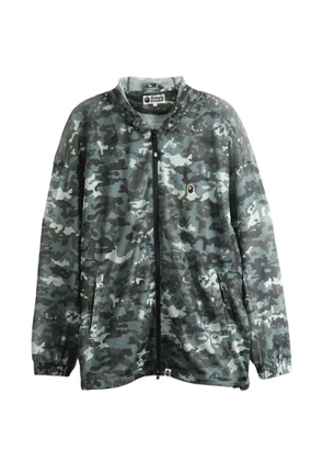 A BATHING APE® camouflage-print mesh jacket - Green