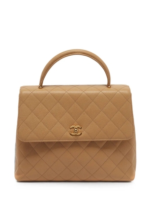 CHANEL Pre-Owned 2006-2008 Kelly quilted tote bag - Neutrals