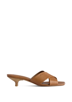 Giuseppe Zanotti mules in leather - Brown