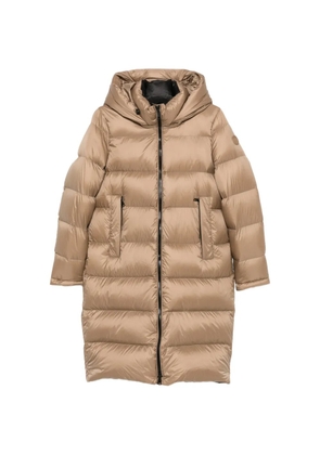 SERGIO MORETTI FIRENZE zip-up hooded puffer coat - Neutrals