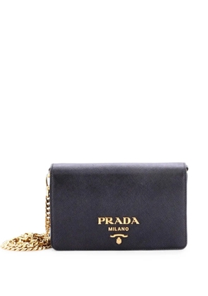 Prada Pre-Owned Chain Wallet Saffiano Leather crossbody bag - Black