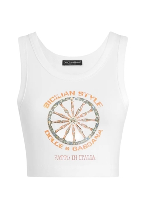 Dolce & Gabbana jersey top - White