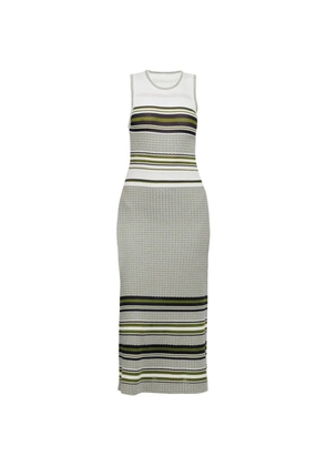 Veronica Beard Dawna striped midi dress - Grey