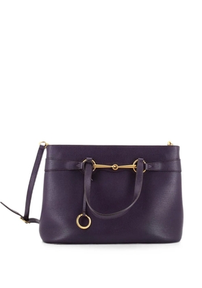 Gucci Pre-Owned Bright Bit Convertible Leather Medium tote bag - Purple