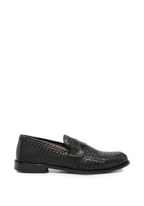 Marechiaro 1962 woven-design leather loafers - Black