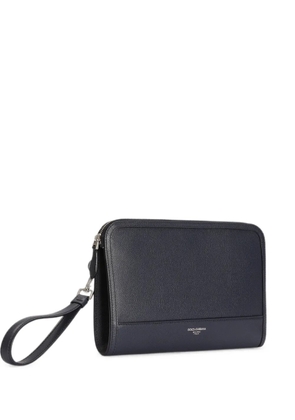 Dolce & Gabbana Atene clutch bag in calfskin - Blue